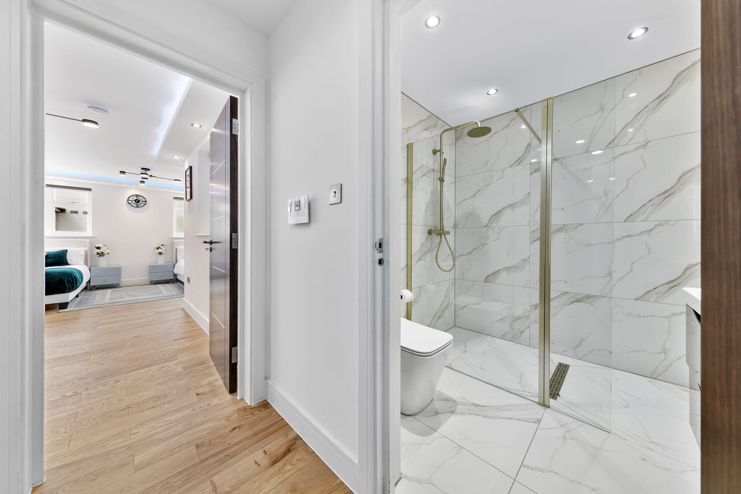 Bathroom from hallway