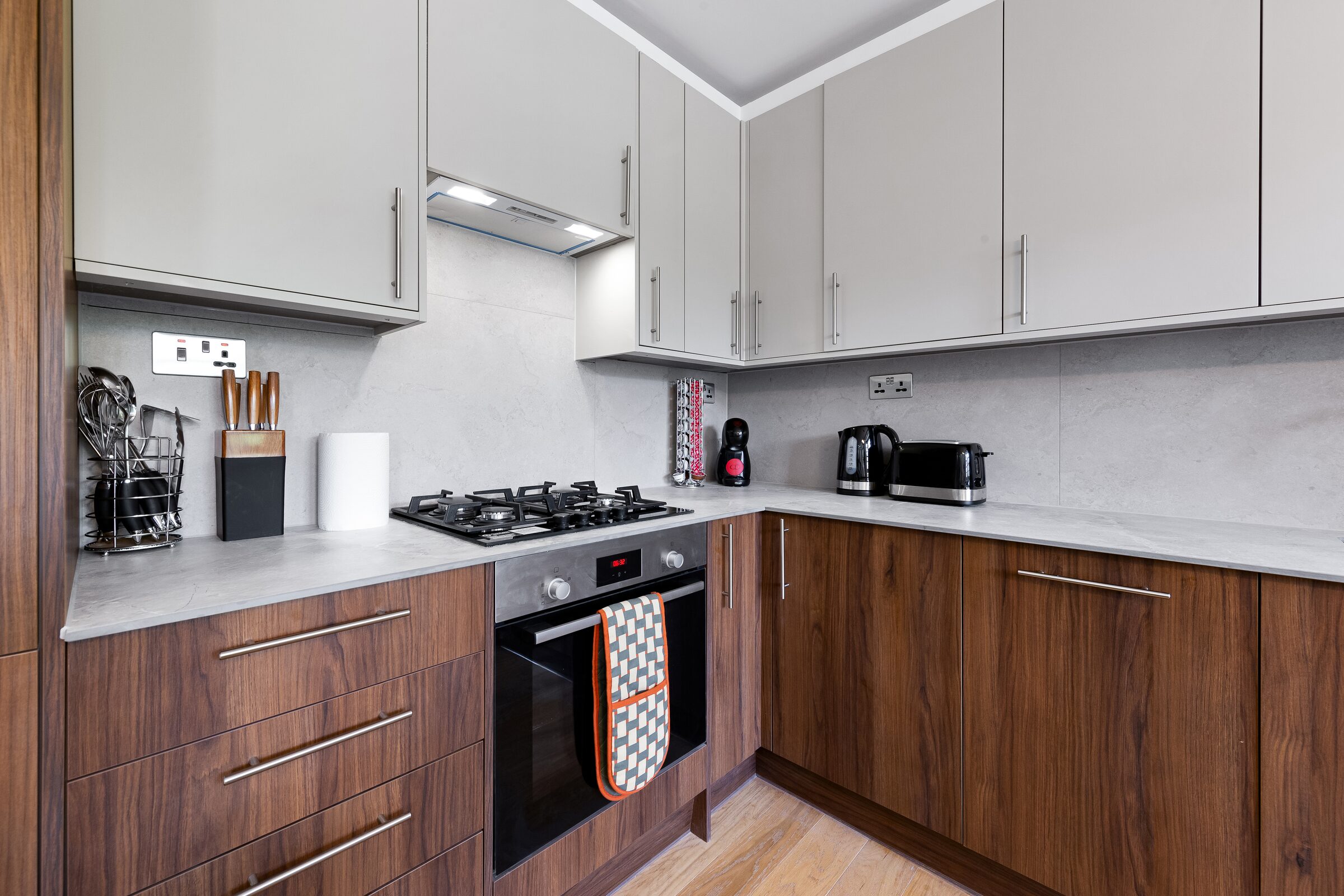 Kitchen — hob and extractor