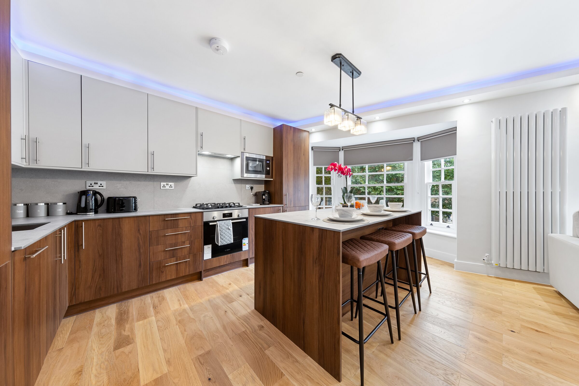 Kitchen from living room