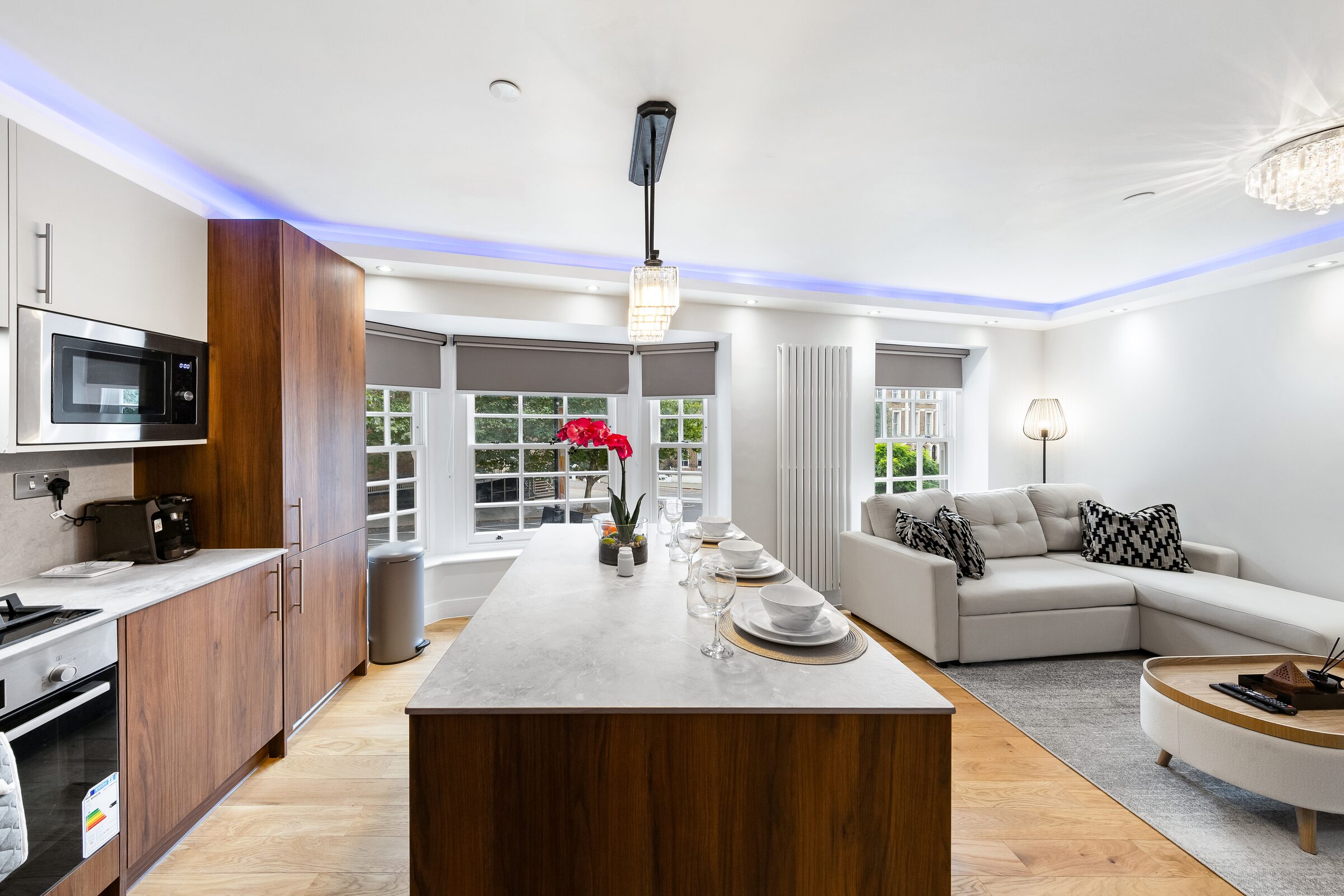 Kitchen from island