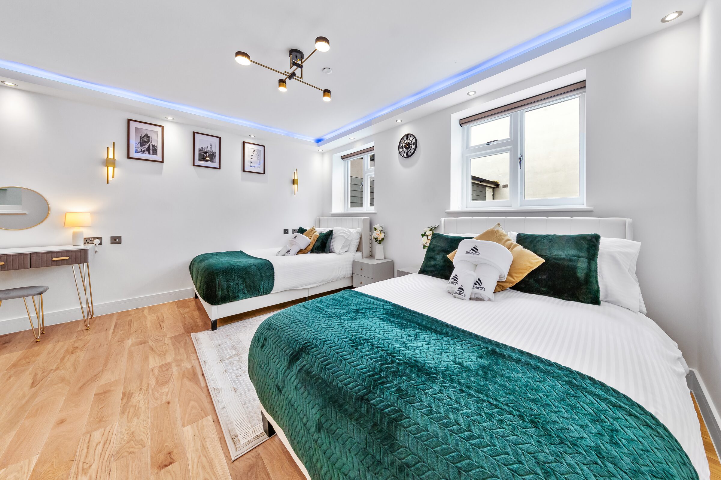 Bedroom with two double beds