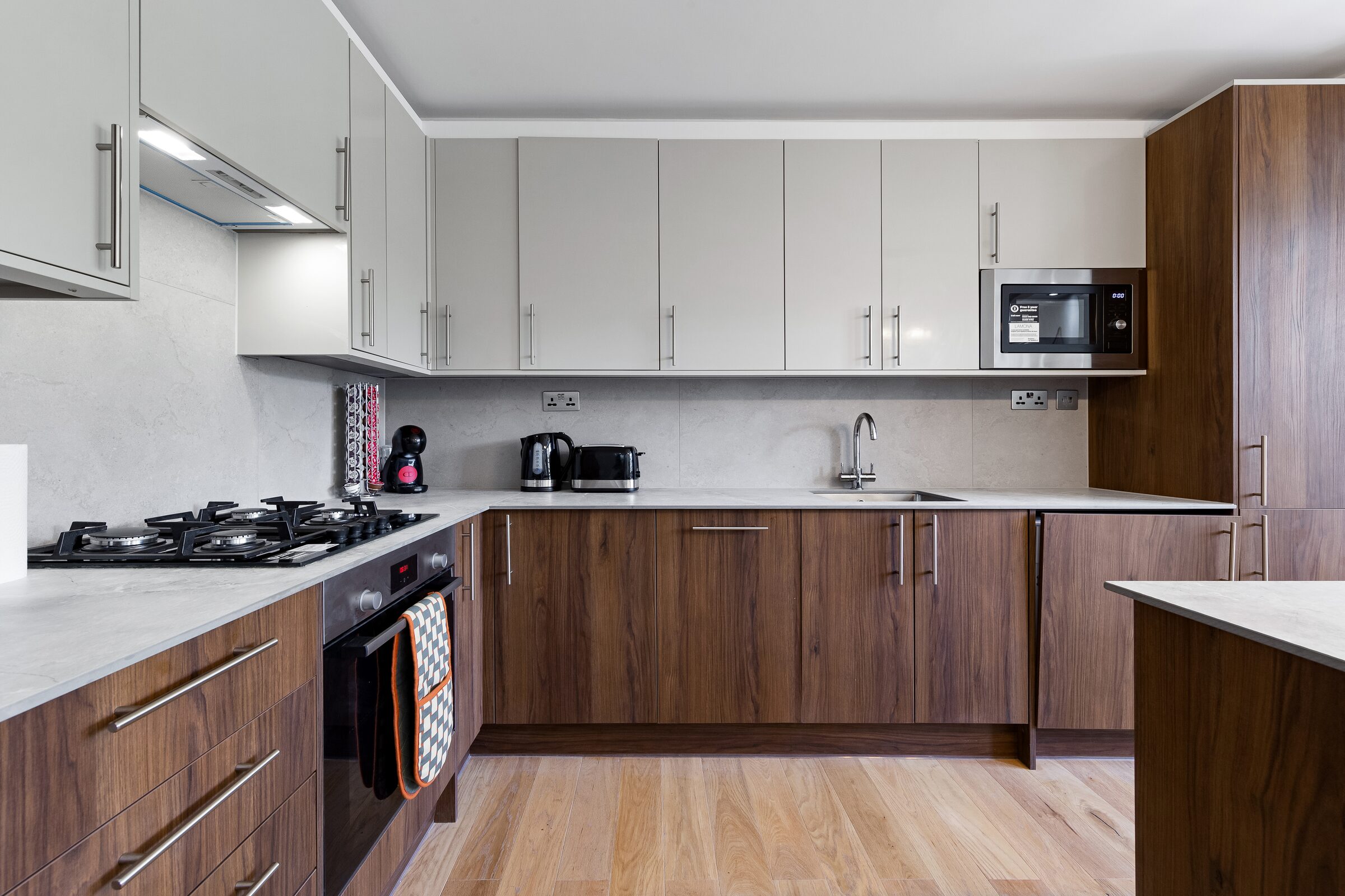 Kitchen — full run of units