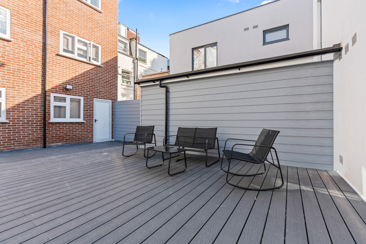 Decked terrace
