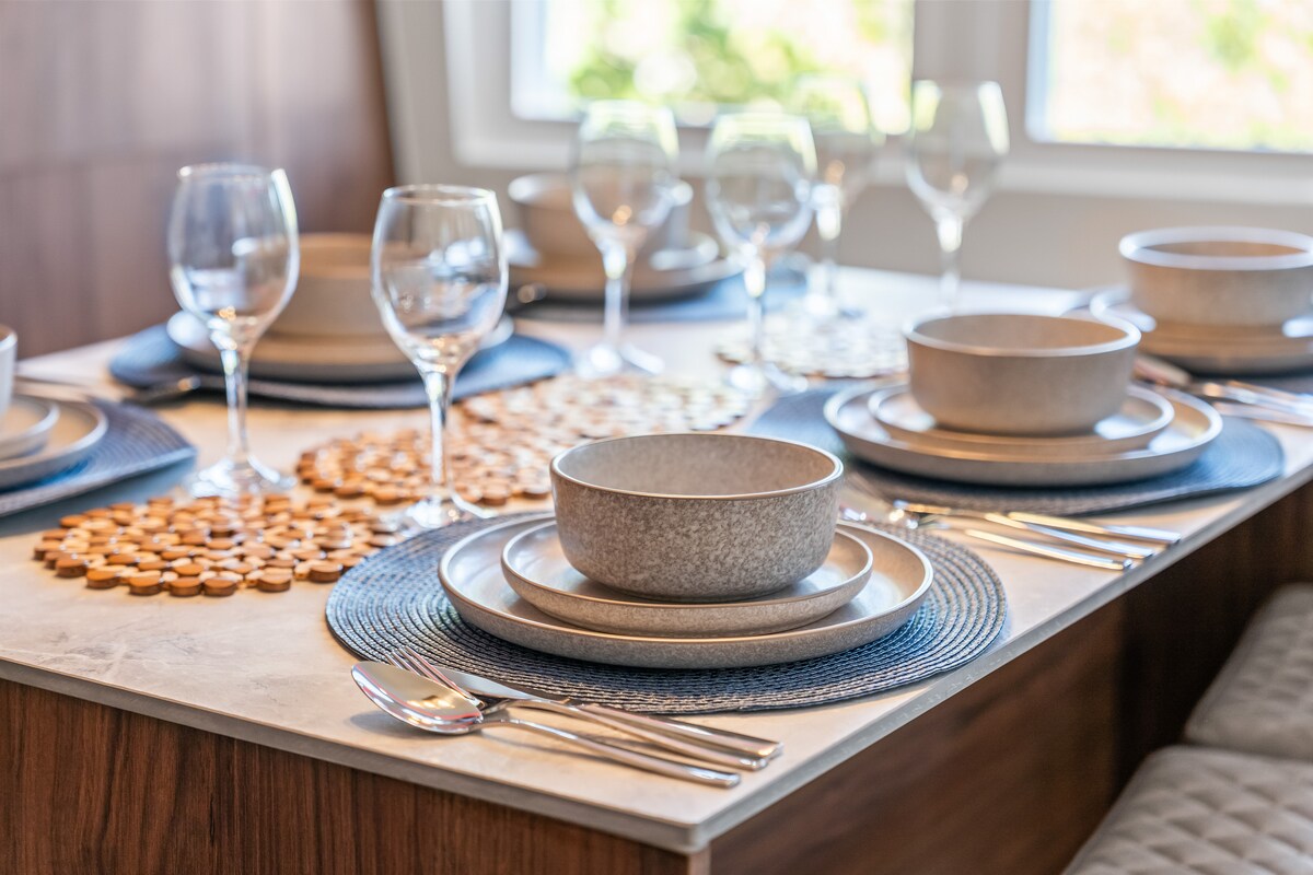 Table set for dinner